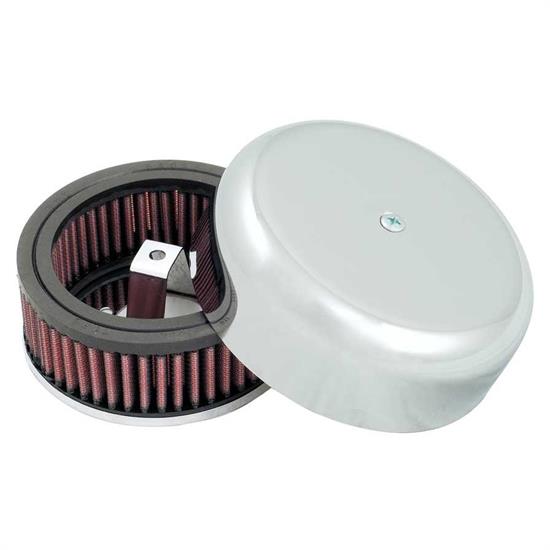 K&N RT-320B Air Filter, Red, 2.25in Tall, Round
