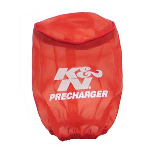 K&N RU-0510PR PreCharger Air Filter Wrap, 5in Tall, Red