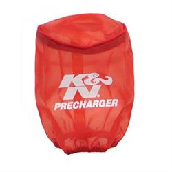 K&N RU-0510PR PreCharger Air Filter Wrap, 5in Tall, Red