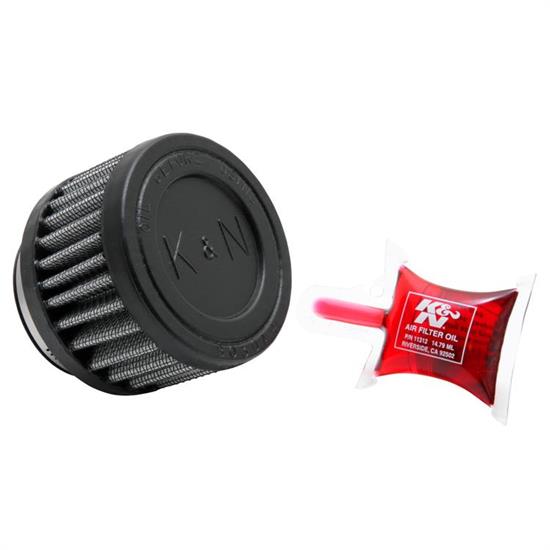 K&N RU-2570 Performance Air Filters, 2in Tall, Round