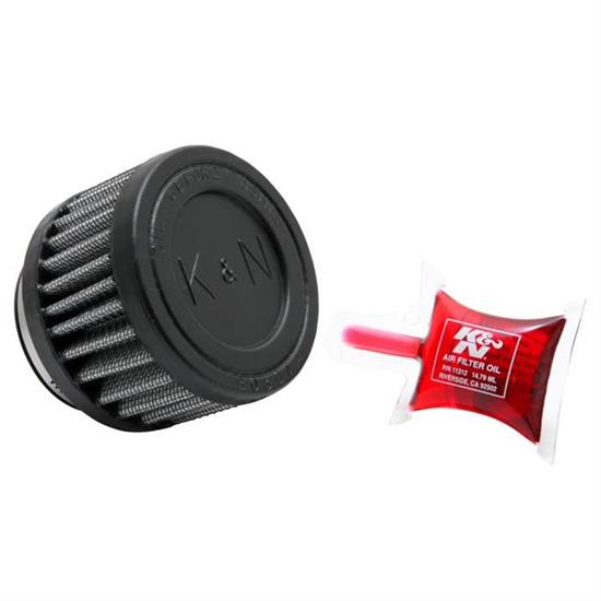 K&N RU-2570 Performance Air Filters, 2in Tall, Round
