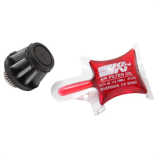 K&N RU-3490 Performance Air Filters, 1in Tall, Round Tapered
