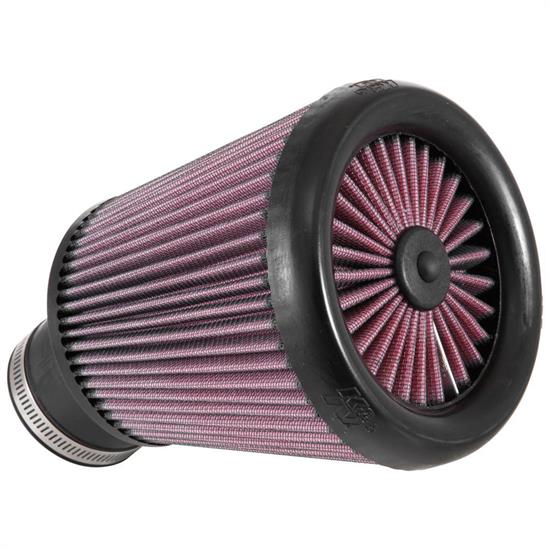K&N RX-3770 X-Stream Clamp-On Air Filter, 6.563in Tall, Round Tapered