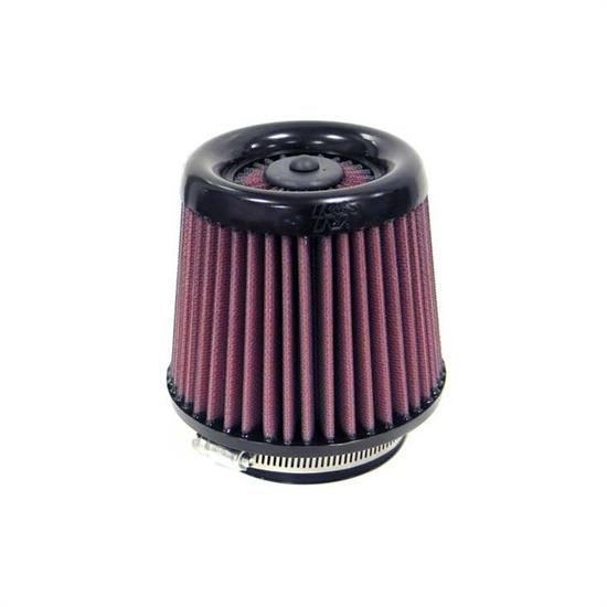 K&N RX-4120-1 X-Stream Clamp-On Air Filter, 4.25in Tall, Round Tapered