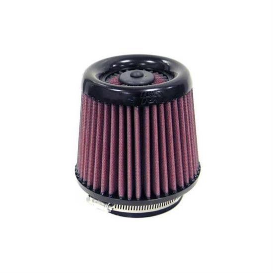 K&N RX-4120-1 X-Stream Clamp-On Air Filter, 4.25in Tall, Round Tapered