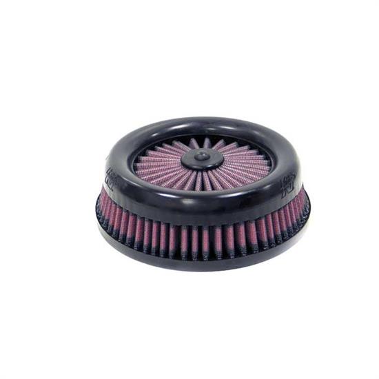 K&N RX-4130-1 X-Stream Clamp-On Air Filter, 2.125 Tall, Round Tapered