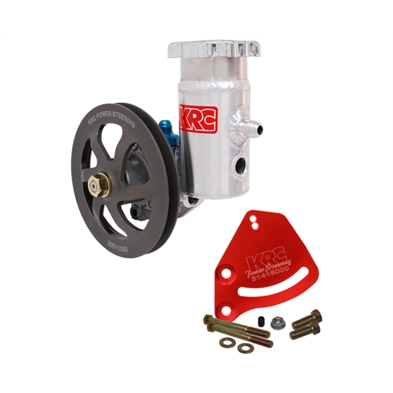 Garage Sale - KRC Pro Aluminum SBC Pump Kit, V-Belt, Block Mount, Bolt-On Reservoir