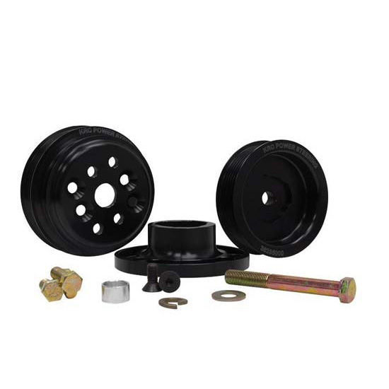 KRC Power Steering KRC36401500 Pro Series Serpentine Pully Kit, SBC