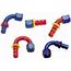 Aluminum Socketless Reusable Push-On Hose Barb Ends for AN Fittings Aluminum Socketless Reusable Push-On Hose Barb Ends for AN Fittings