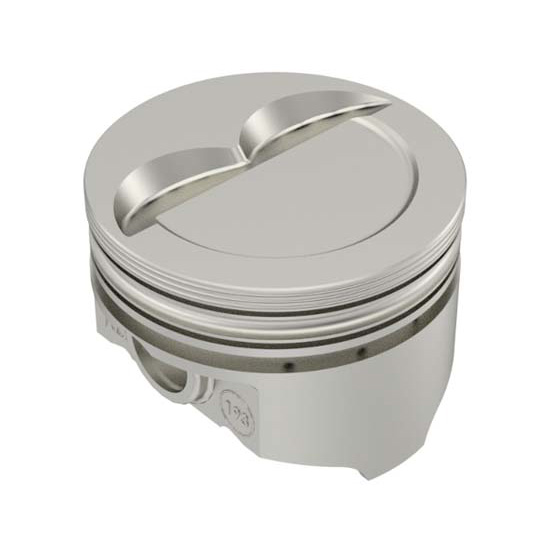 KB Chevy 350 Hypereutectic Pistons, Dish, 5.7 Rod