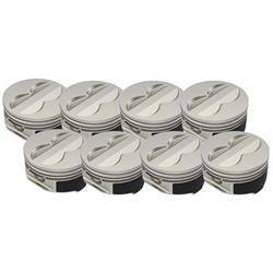 KB Claimer Chevy 350 Hypereutectic Pistons, Flat Top 4V, 5.7 Rod