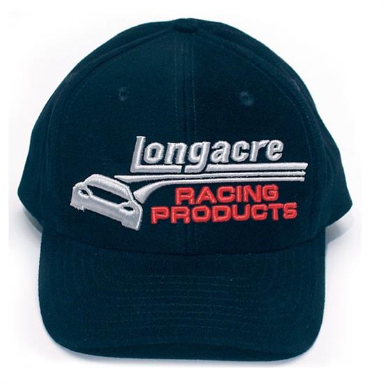 Longacre 52-11655 Black Twill Hat, Embroidered Logo, Each
