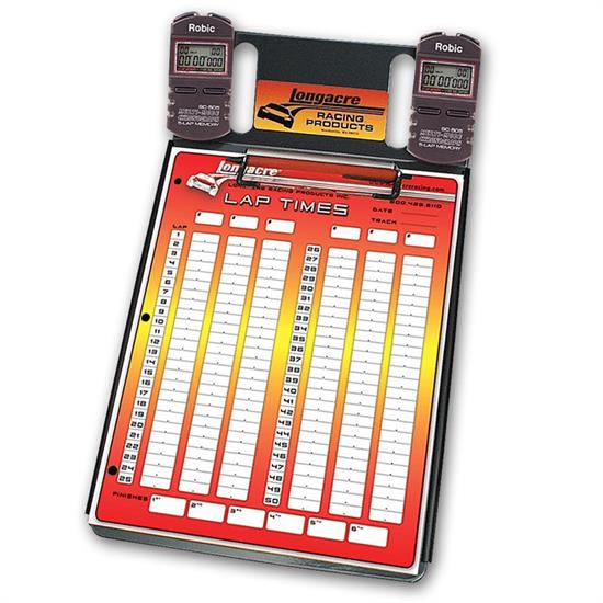 Longacre 22324 2 Car Stopwatch Clipboard w/Robic SC 505W Timer
