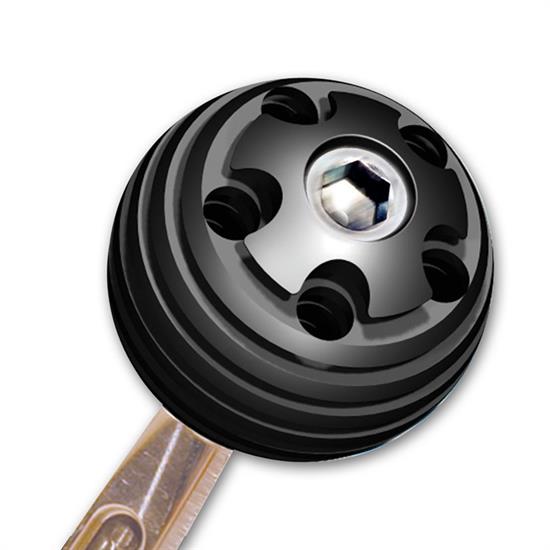 Longacre 22601 Billet Aluminum Shifter Ball, 3/8-16 Thread, 2 In Dia.