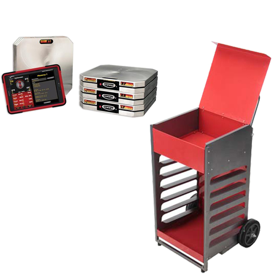 Longacre Computerscales w/Wireless Tablet Xli, Storage Cart