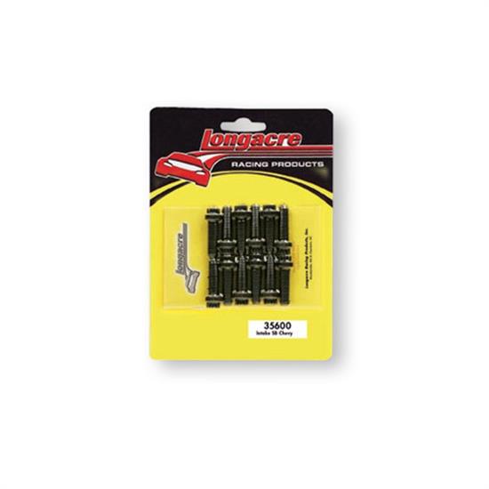 Longacre 35600 12-Point Header Bolts, Small Block Chevy, Set of 12