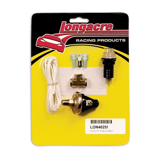 Longacre 40251 Gagelites Warning Light Kit, 4 psi FP 1/8 Inch NPT