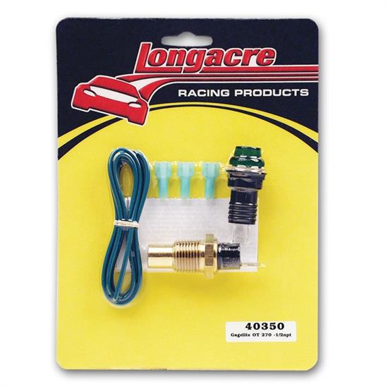 Longacre 40350 Gagelites Warning Light Kit, 270 Deg Oil Temp 1/2 NPT