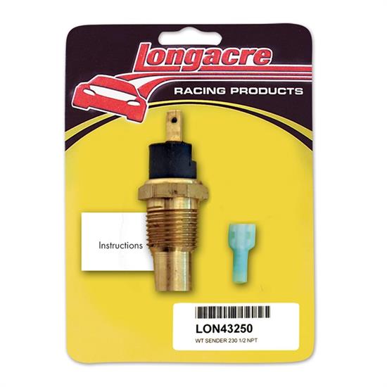 Longacre 52-43250 230 Deg. Water Temp 1/2 in NPT Sender Only