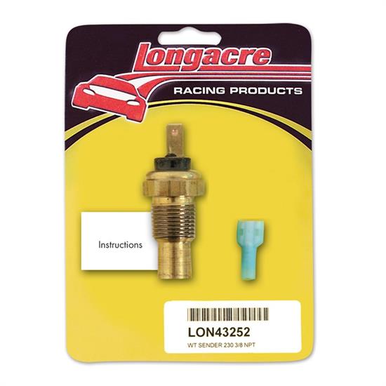 Longacre 52-43252 230 Deg. Water Temp 3/8 in NPT Sender Only