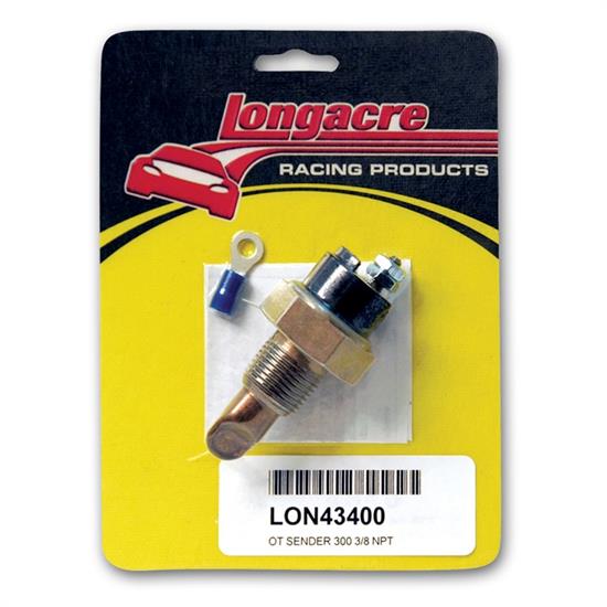 Longacre 52-43400 300 Deg. Oil Temp 3/8 in NPT Sender Only