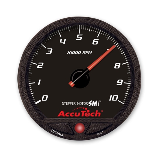 Longacre 44387 AccuTech Stepper Motor Memory Tachometer, Black