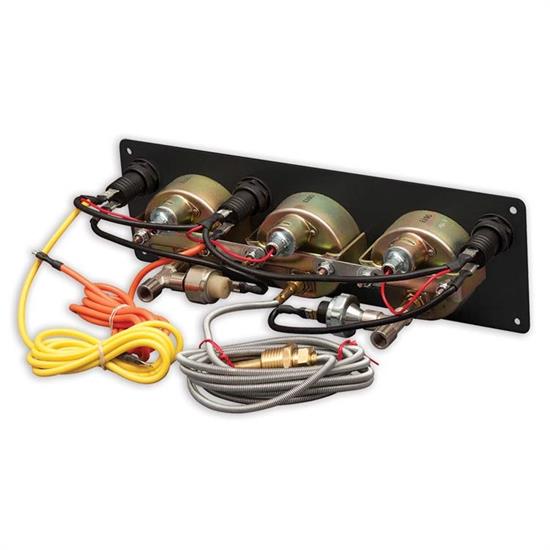 Longacre 52-44433 Sportsman Aluminum 3 Gauge Panel, OP, WT, FP