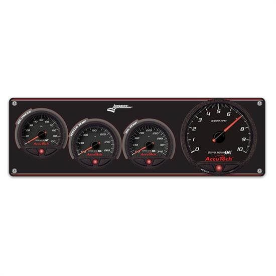 Longacre 44471 3 Gauge Panel with AccuTech SMi Gauges & Tach - OP,WT,OT