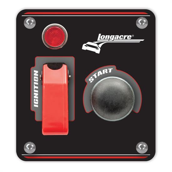 Longacre 52-44863 Alum. Flip-Up Ign. Start Panel w/ Pilot Light