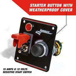 Longacre® 52-44863 Alum. Flip-Up Ign. Start Panel with Light
