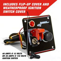 Longacre® 52-44863 Alum. Flip-Up Ign. Start Panel with Light
