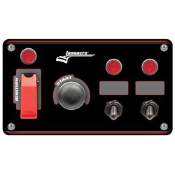 Longacre® 52-44867 Alum. Flip-Up Ign. Start Panel, 2 Switch