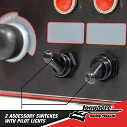 Longacre® 52-44867 Alum. Flip-Up Ign. Start Panel, 2 Switch