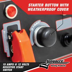Longacre® 52-44867 Alum. Flip-Up Ign. Start Panel, 2 Switch