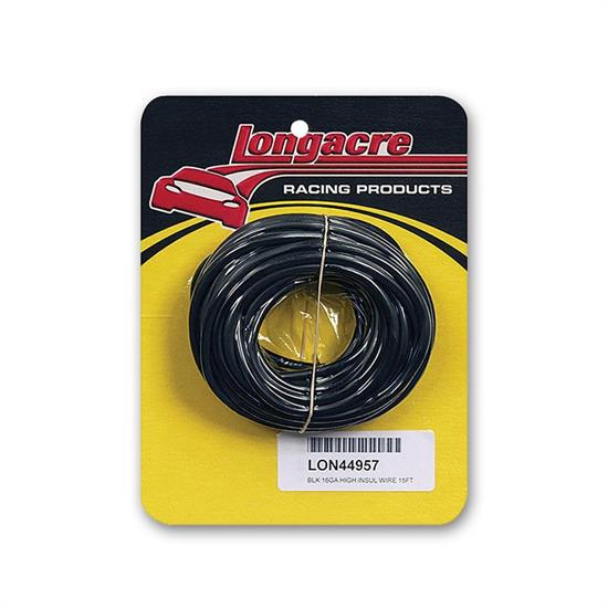 Longacre 44957 16 gauge HD electrical wire, Black