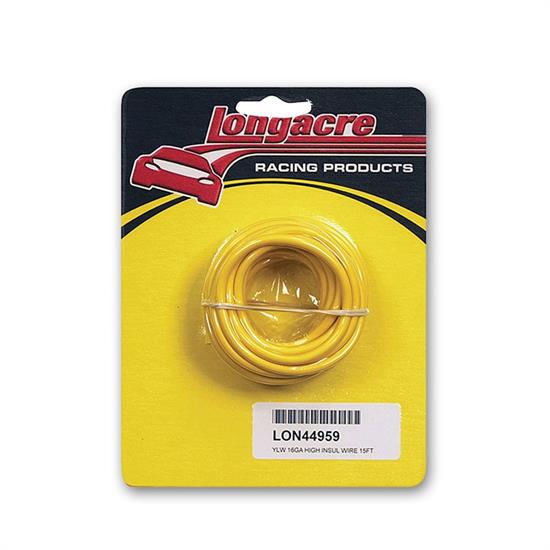 Longacre 44959 16 gauge HD electrical wire, Yellow
