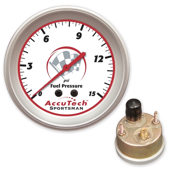 Longacre 46509 AccuTech Fuel Pressure Gauge, Silicone Sealed