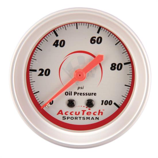 Longacre 46511 AccuTech Sportsman Mechanical Oil Pressure Gauge