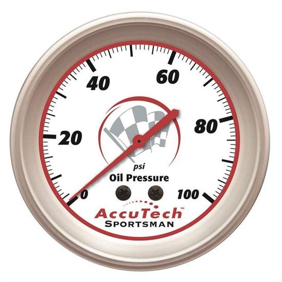 Longacre 52-46511 AccuTech Sportsman Mechanical Oil Press Gauge