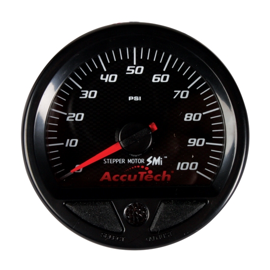 Longacre 46538 Stepper Motor Racing Gauge, Fuel Pressure 0-100 PSI