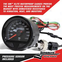 Longacre® 52-46741 SMi Elite Waterproof Oil Pressure Gauge