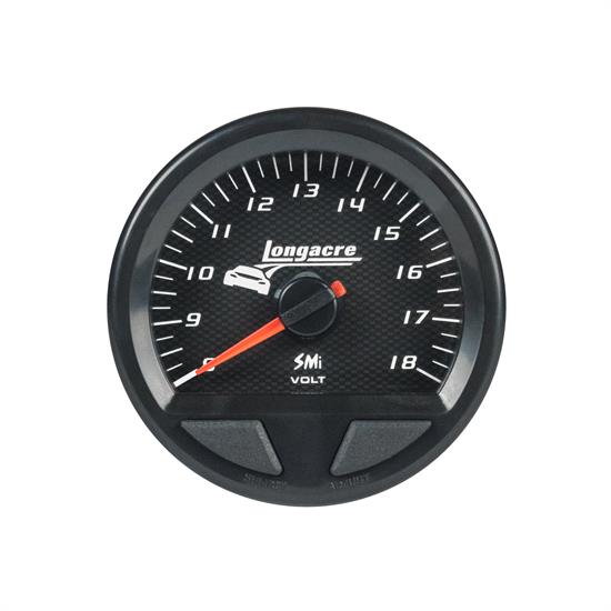 Longacre® 52-46746 SMi Elite Waterproof Volt Gauge, 8-18