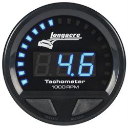 Longacre® 52-46863 Digital Elite Waterproof Tach., 2-5/8 Inch