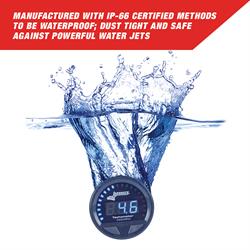 Longacre® 52-46863 Digital Elite Waterproof Tach., 2-5/8 Inch