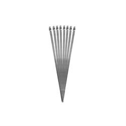Longacre 52-47843 Stainless Steel Header Wrap Locking Ties, 8 in