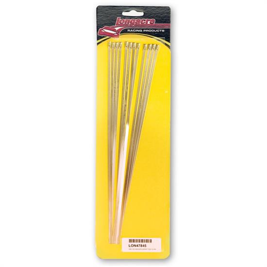 Longacre 47845 Stainless Header Wrap Locking Ties - 14 in. - package 12