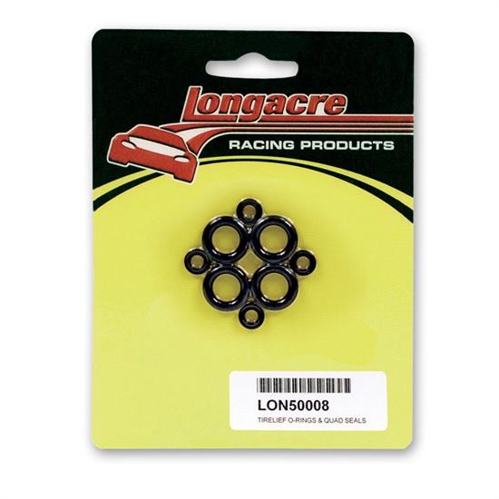 Longacre 50008 Tirelief Replacement O-Rings & Quad Seals - set of 4