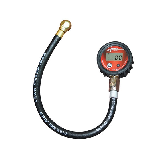 Longacre 50345 Economy Digital Tire Gauge w/ Active Display, 0-60 psi
