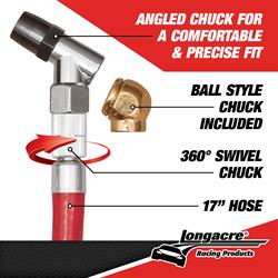 Longacre® 52-52002 Liquid Filled 2-1/2 Tire Gauge, 0-60 psi