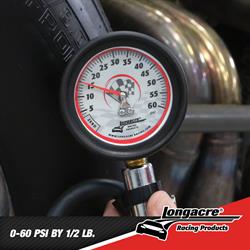 Longacre® 52-52009 Deluxe 2-1/2 GID Quick Fill Gauge 0-60 psi
